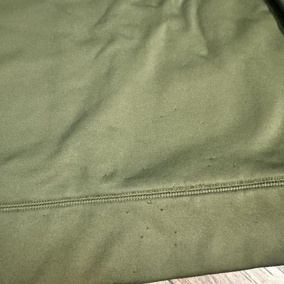 Under Armour Hooded Sweater Small Petite Green orange logo graphic - Picture 7 of 8